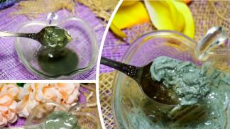 Blue clay face mask as a panacea for acne, scars and blemishes